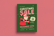 Modern Retro Christmas Sale Flyer, a Flyer Template by VectorVactory (Thumbnail 1 of 3)