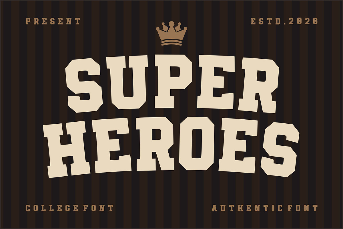 Super Heroes, a Font by Limited.studio (Photo 1 of 7)