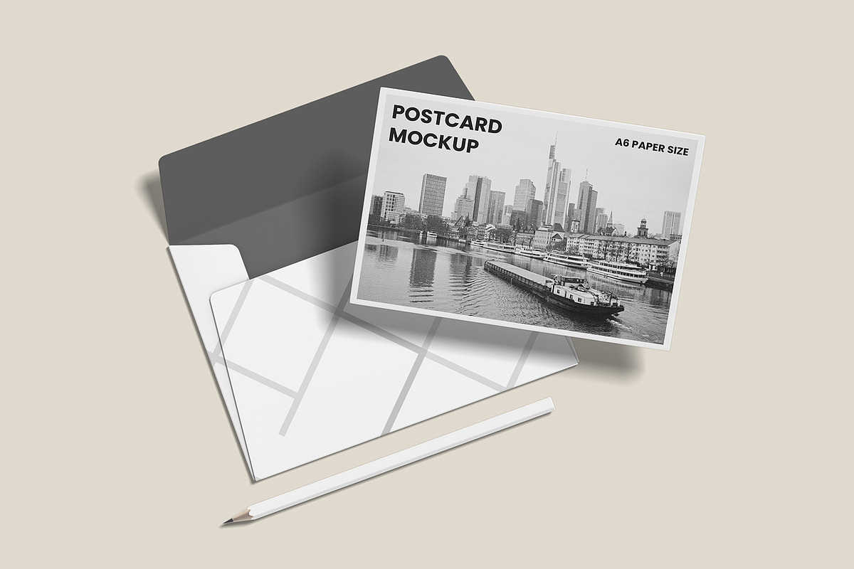 Postcard with Envelope Mockup, an Advertising Mockup by Compositing Studio (Photo 13 of 20)