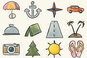 Ink and Watercolor Travel Icons, an Icon by Marmalade Moon (Thumbnail 2 of 3)