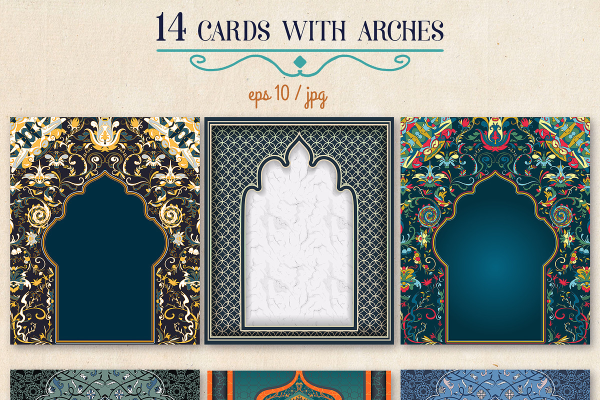Arabic arches, a Texture Illustration by kateja (Photo 2 of 5)
