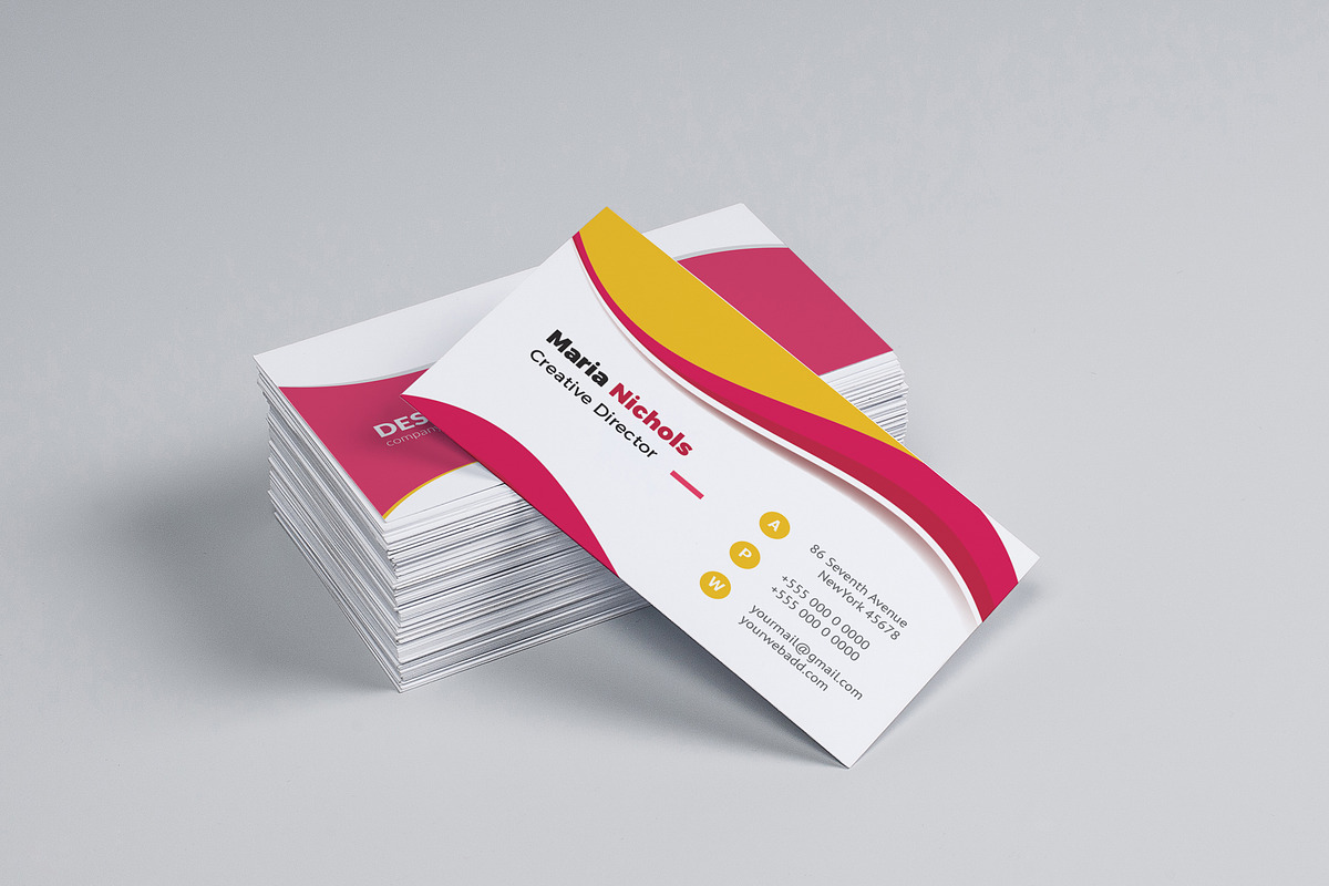 Colors Business Card, a Business Card Template by ZAAS (Photo 3 of 5)