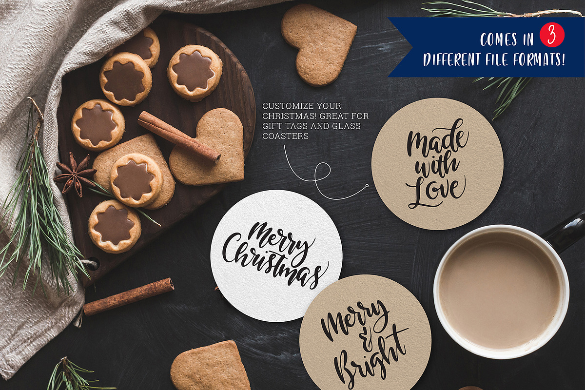 Christmas Brush Lettering, an Illustration by HappyHandsProject (Photo 2 of 3)