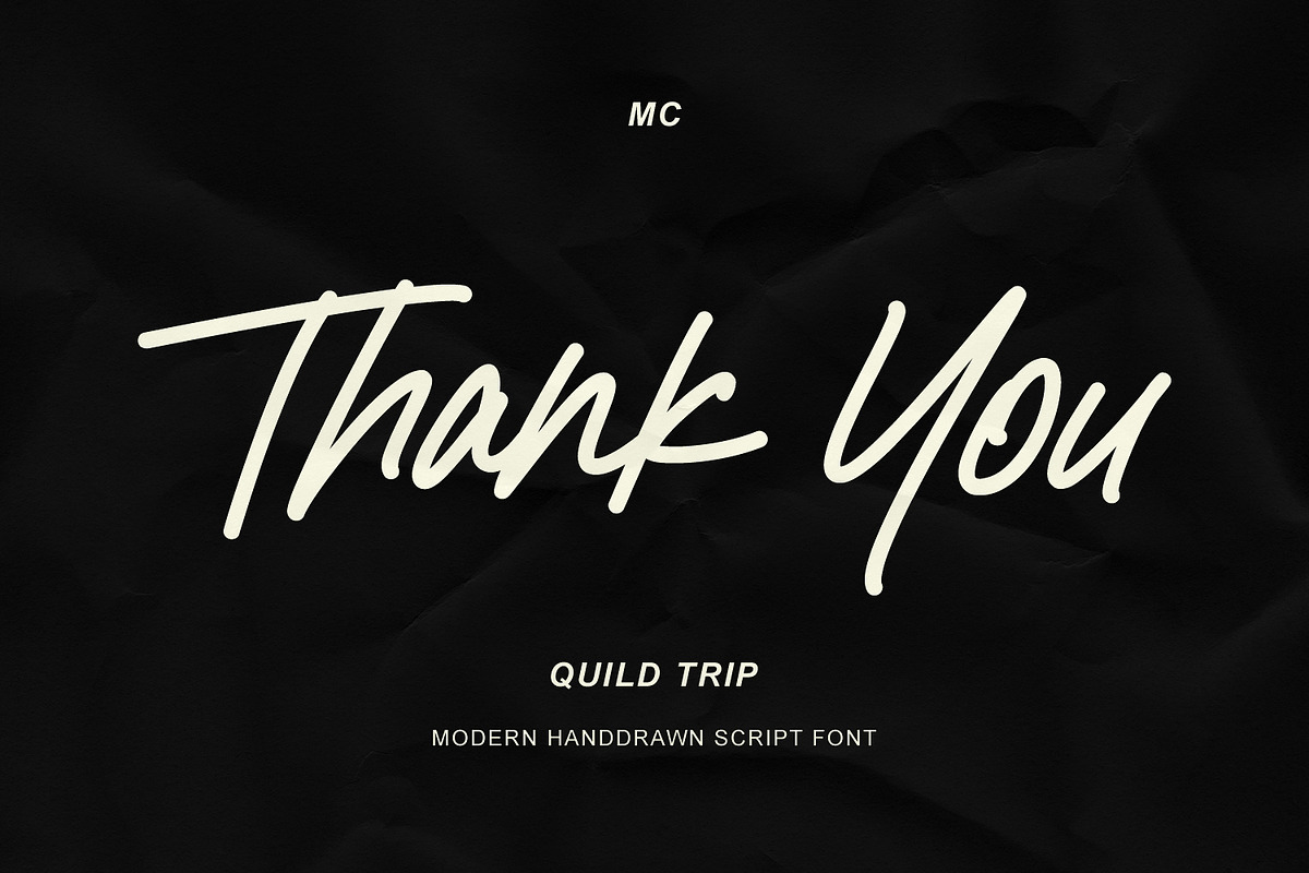 Quild Trip Handdrawn Script Font, a Script Font by Maulana Creative (Photo 7 of 7)