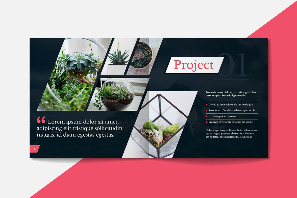 Square Portfolio Brochure Template, a Brochure Template by RWstudio (Photo 4 of 6)