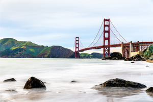 Golden gate bridge in san francisco containing golden, gate, and bridge, an Architecture Photo by Leonid Andronov