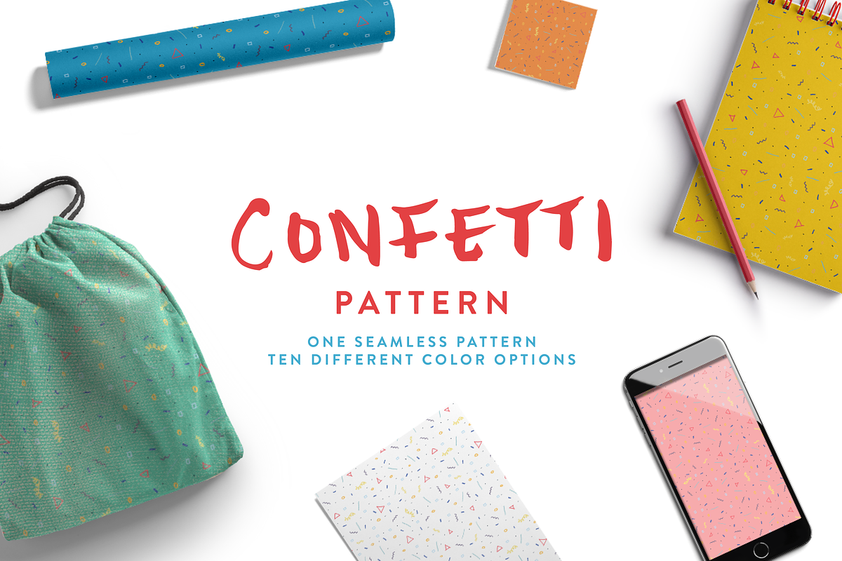 Confetti Pattern Set, a Pattern Graphic by annakatecreates (Photo 1 of 5)
