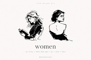 Women II, a Person Illustration by PeDe Designs