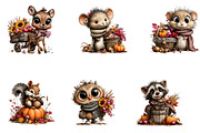 Whimsical Woodland Harvest Animal, a Seasonal Illustration by CreationArt (Thumbnail 3 of 5)