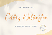 Catthy Wellingten - Handwritten Font, a Script Font by StringLabs (Thumbnail 1 of 10)