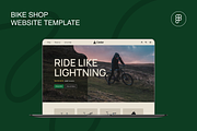 Bike Shop Landing Page, a Landing Page Template by Jay.Lockwood (Thumbnail 1 of 4)