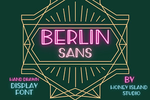 Art Deco Hand Drawn Font Berlin Sans