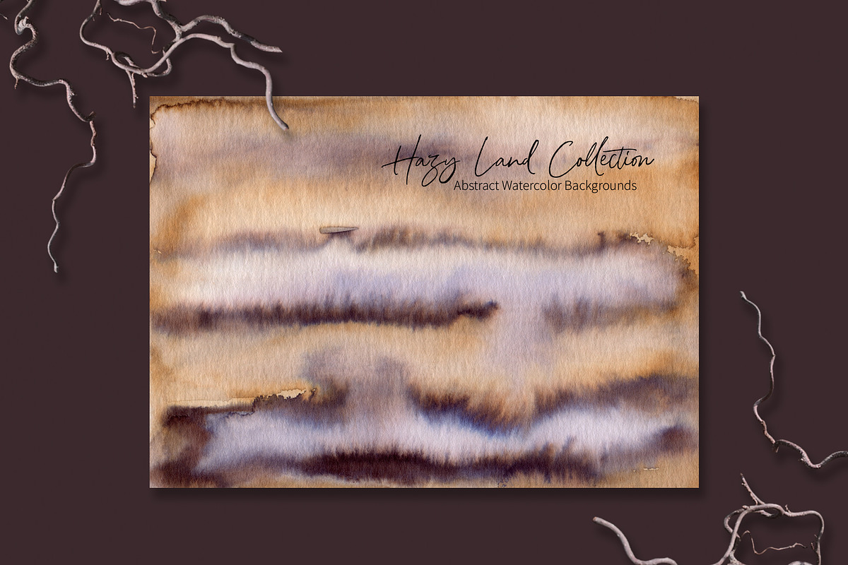 Hazy Lands Watercolor Art Textures, a Texture Graphic by Marmoris.Arts (Photo 10 of 17)