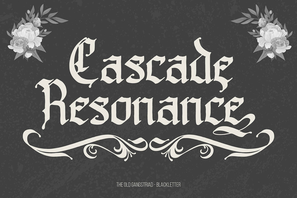 Old Gangstriad Blackletter Typeface, a Blackletter Font by Denustudios (Photo 5 of 14)