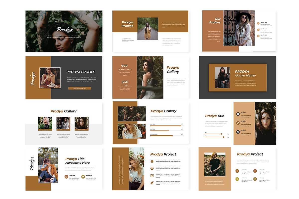 Prodya - Google SLides Template, a Presentation Template by AQR Studio