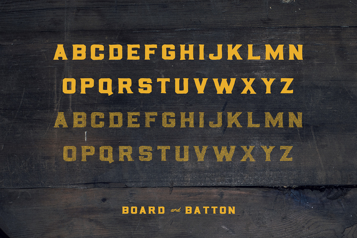 Board & Batton Font preview 2