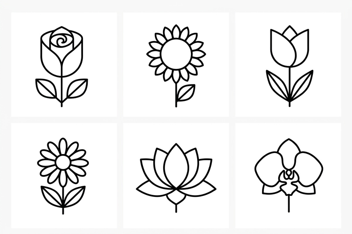 Bundles Set Organic Cosmetic Icons, an Outline Icon by adenpinkstore (Photo 4 of 11)