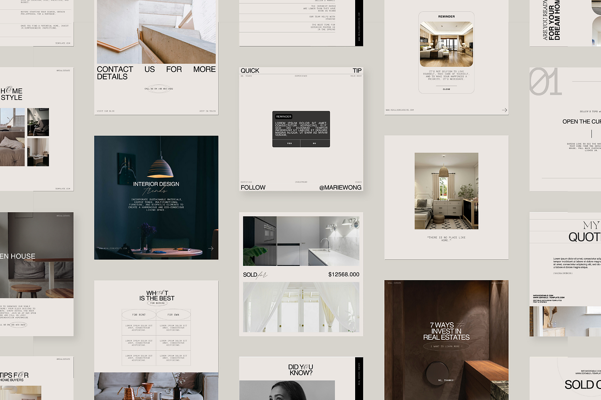 Real Estate Social Media Templates, a Social Media Template by Prapti Design (Photo 2 of 14)