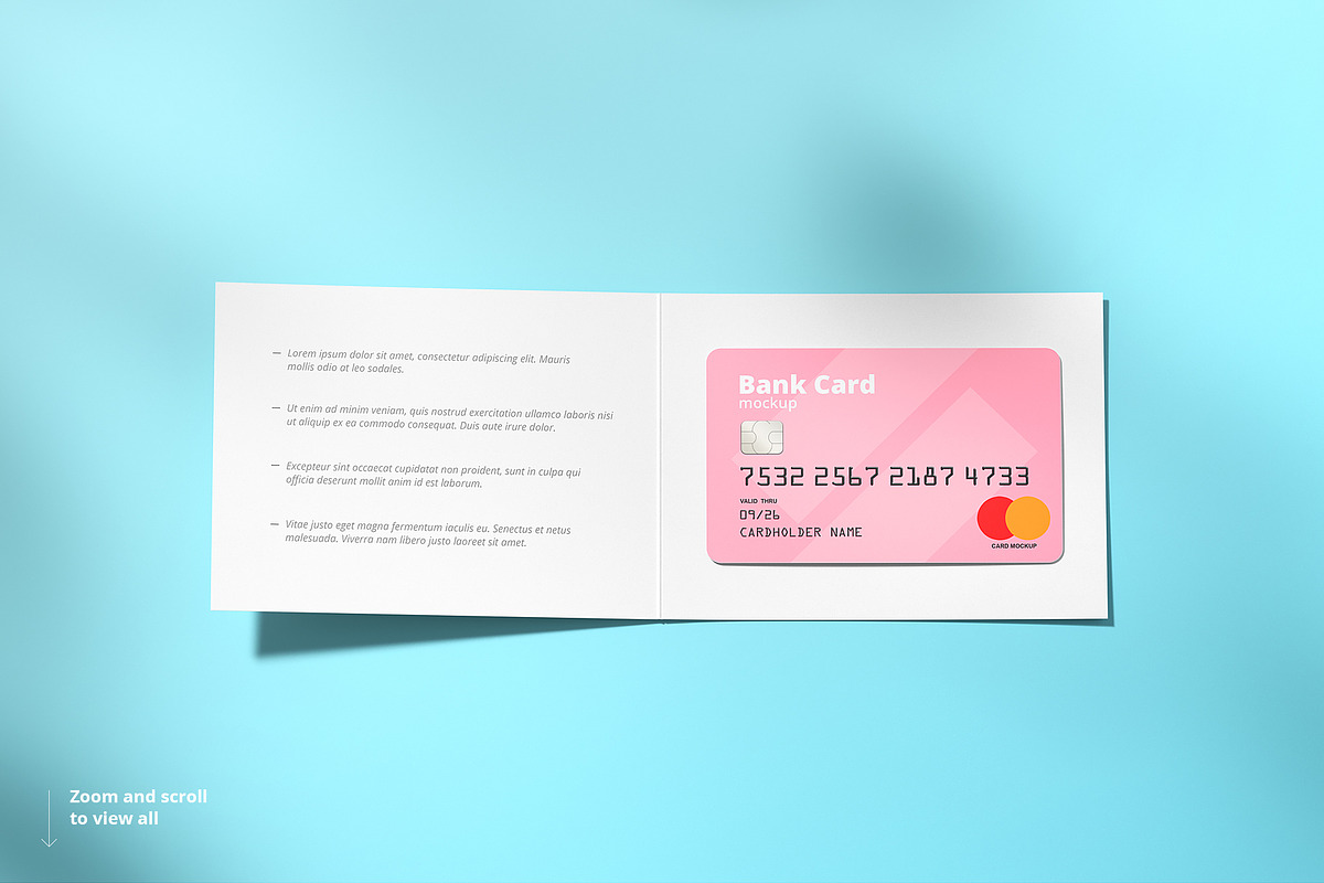 Credit / Bank Card Mockup, a Merchandise Mockup by WebAndCat (Photo 5 of 11)