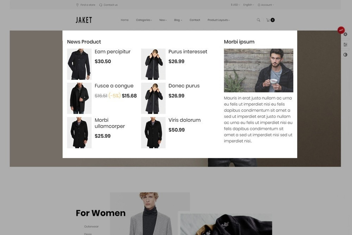 AP JACKET PRESTASHOP THEME, a Websites & App Template by apollotheme (Photo 3 of 8)