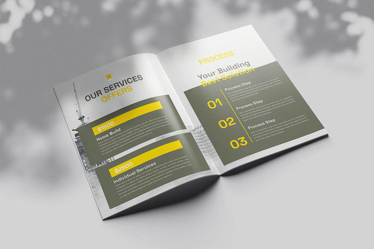 Construction Brochure Template, a Brochure Template by Designsoul14 (Photo 9 of 10)