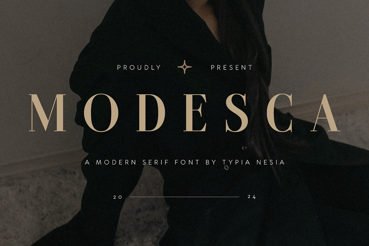 Modesca - Modern Luxury Serif Font, a Serif Font by Typia Nesia (Photo 1 of 11)