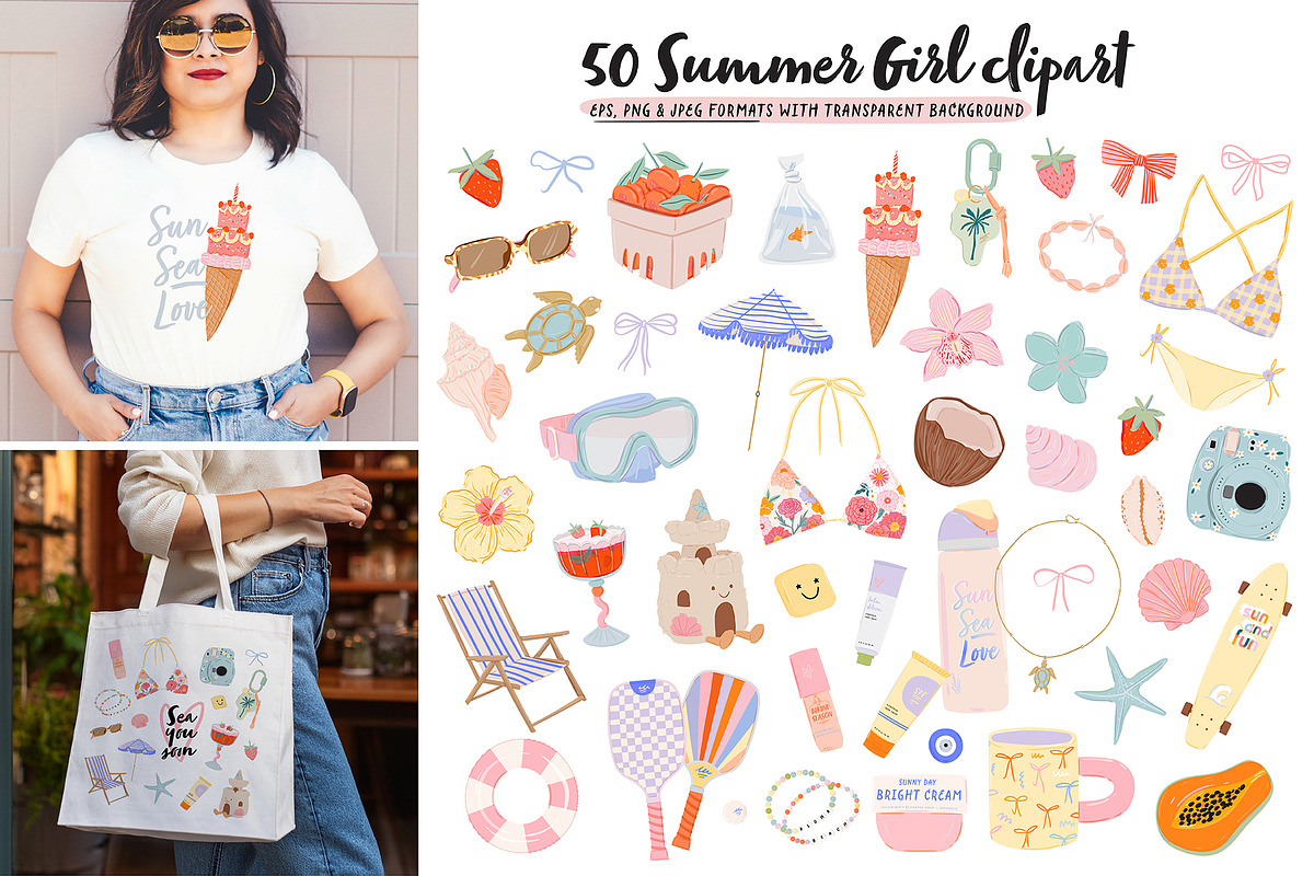 Cute Girly Clipart Bundle, an Object Graphic by Ruslana Lubenets (Photo 41 of 51)