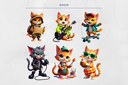 20 Cat Clipart Design Digital, an Illustration by Wilin Digital (Thumbnail 2 of 2)