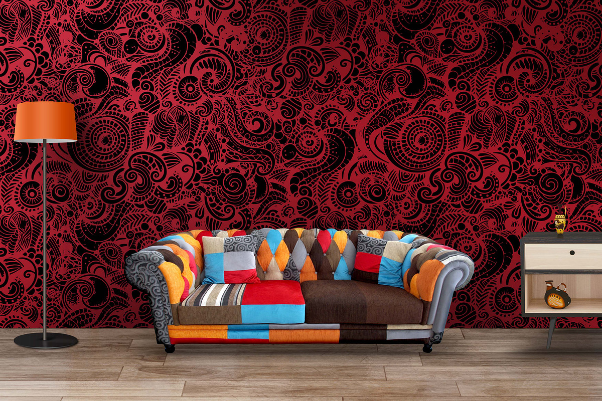 abstract zen tangle doodle, a Pattern Graphic by AAN Seamless Shop (Photo 4 of 4)
