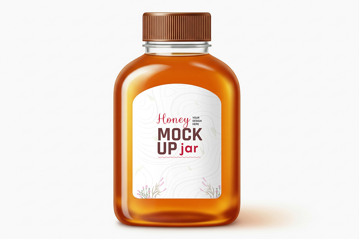 Honey Jar Mockup Template, a Product Mockup by graphypix (Photo 1 of 4)