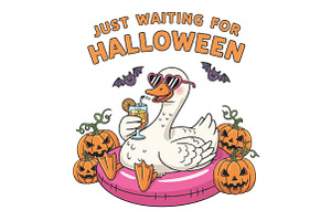 Ghost Goose Halloween Goose PNG, an Illustration by CraftArtStudio