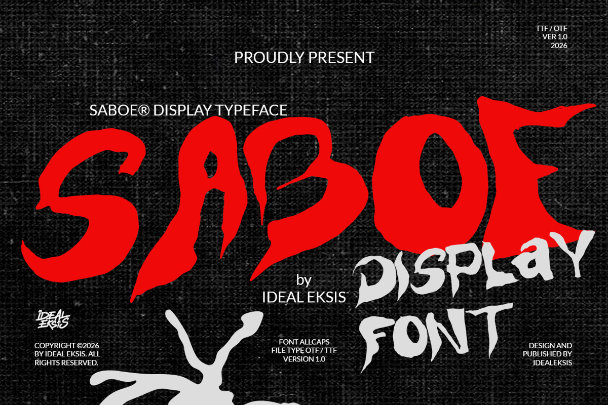 Saboe, a Handwritten Font by Ideal Eksis (Photo 1 of 6)