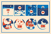 -50% 8 Christmas Posters & Cards, an Animal Illustration by Alexander Baidin (Thumbnail 6 of 6)