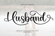 Husband | Script Font, a Handwritten Font by Scratchones (Thumbnail 1 of 9)