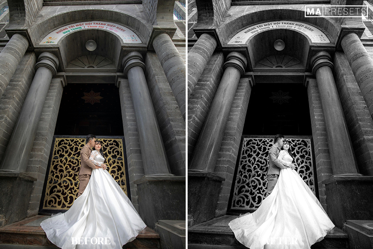 10 B&W Wedding Lightroom Presets, a Preset Add-On by MaPresets (Photo 12 of 18)
