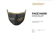 Face Mockup Template 1, a Mask Mockup by iconisusmockup (Thumbnail 1 of 5)