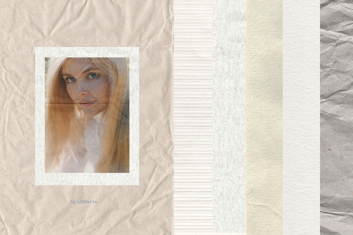 Calm Paper Textures — Real Scans, a Texture Graphic by Lidberia (Photo 5 of 11)