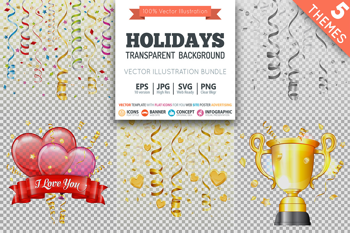 Holidays Decor Elements, a Decorative Illustration by TAlex (Photo 1 of 7)