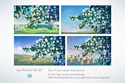 Spring landscape (SET illustration), a Food Illustration by Countryside life (Thumbnail 7 of 10)