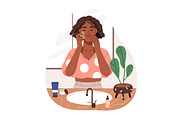 Women do skin care & hygiene routine, a Healthcare Illustration by Good Studio (Thumbnail 3 of 7)
