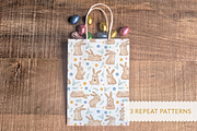 Hoppy Bunnies Easter Illustrations, an Animal Illustration by FalcoCreative (Thumbnail 5 of 9)
