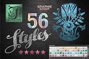 Vector Foil TOOLKIT For Illustrator, a Layer Style Add-On by Graphic Spirit (Thumbnail 3 of 4)
