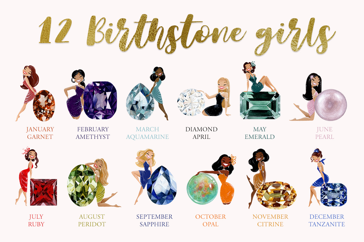 Birthstone Girls, an Illustration by Fantom Fifi Art (Photo 3 of 5)