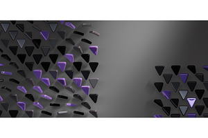 Dark grey 3d background with random, a Pattern Graphic by Marozhkastudio