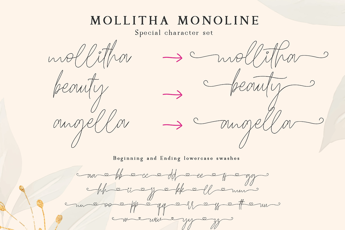 Mollitha, a Script Font by Ardyanatypes (Photo 9 of 10)