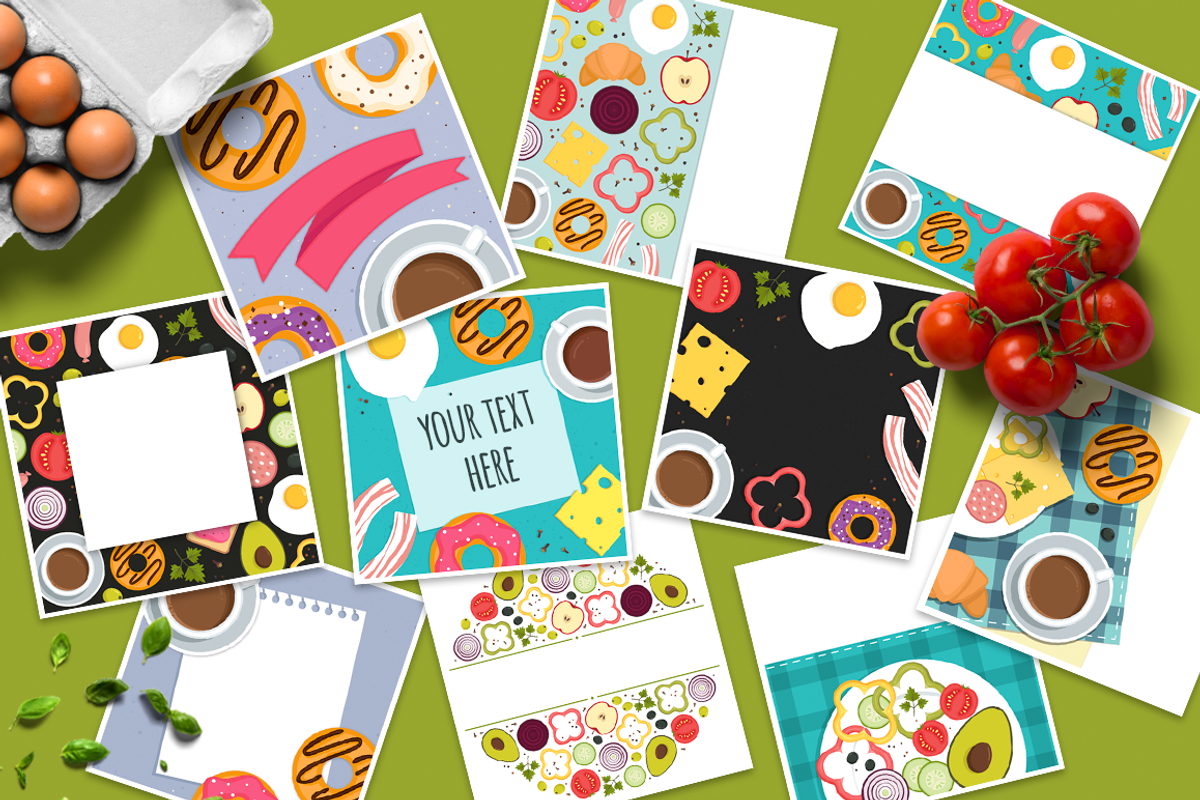 Breakfast Food Set, a Food Illustration by Anna Krestiannykova (Photo 10 of 14)