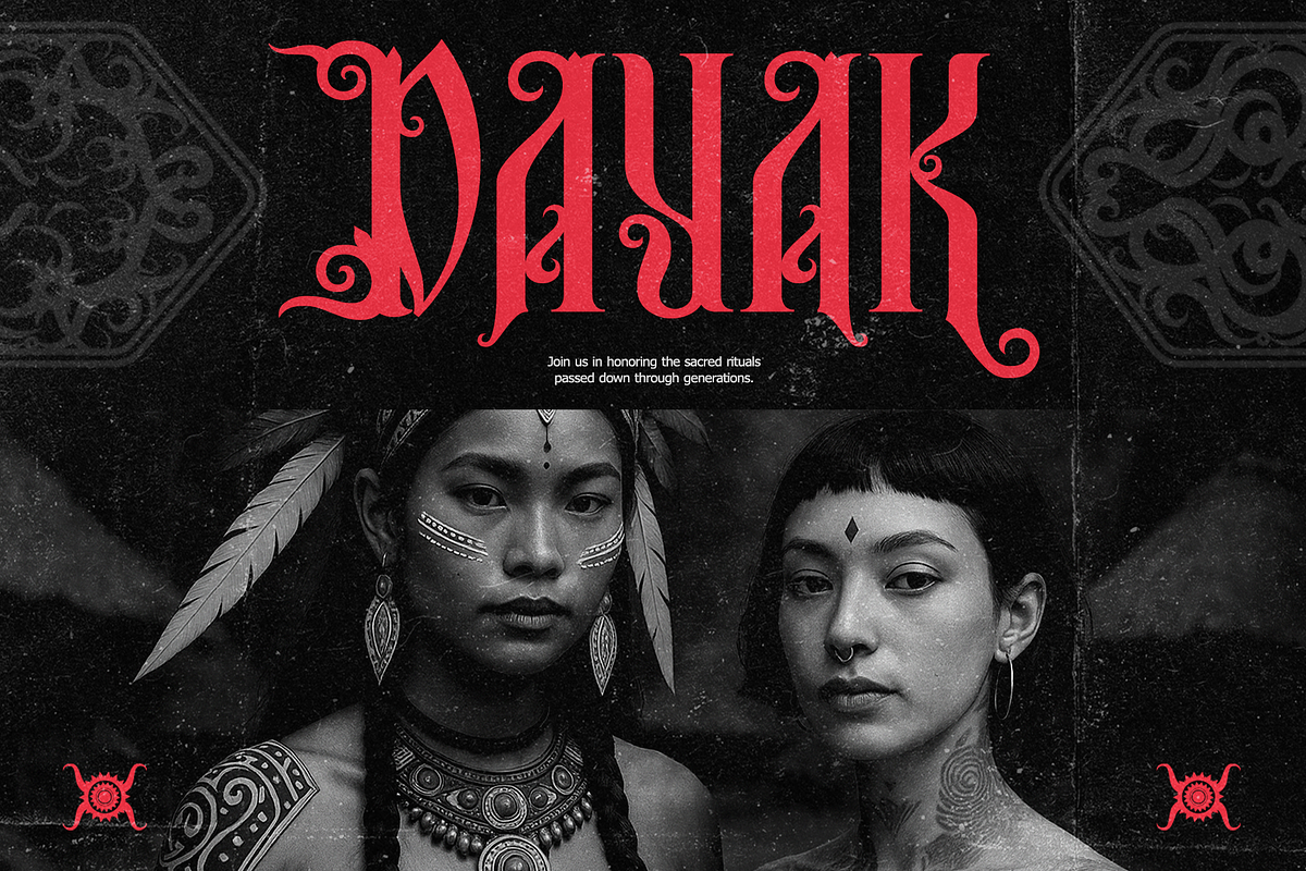 Rohang – Ritualistic Display Font, a Blackletter Font by Inviline.co (Photo 11 of 17)