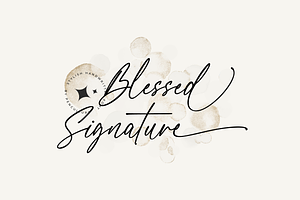 Blessed Signature Font