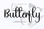 Butterfly, a Handwritten Font by InermediaSTUDIO (Thumbnail 7 of 7)