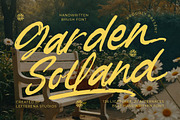 Garden Solland Bold Handwritten Font, a Script Font by Letterena Studios Script (Thumbnail 1 of 15)
